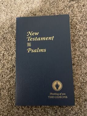 New Testament Psalms Thinking of You The Gideons Book Blue Softcover Religious